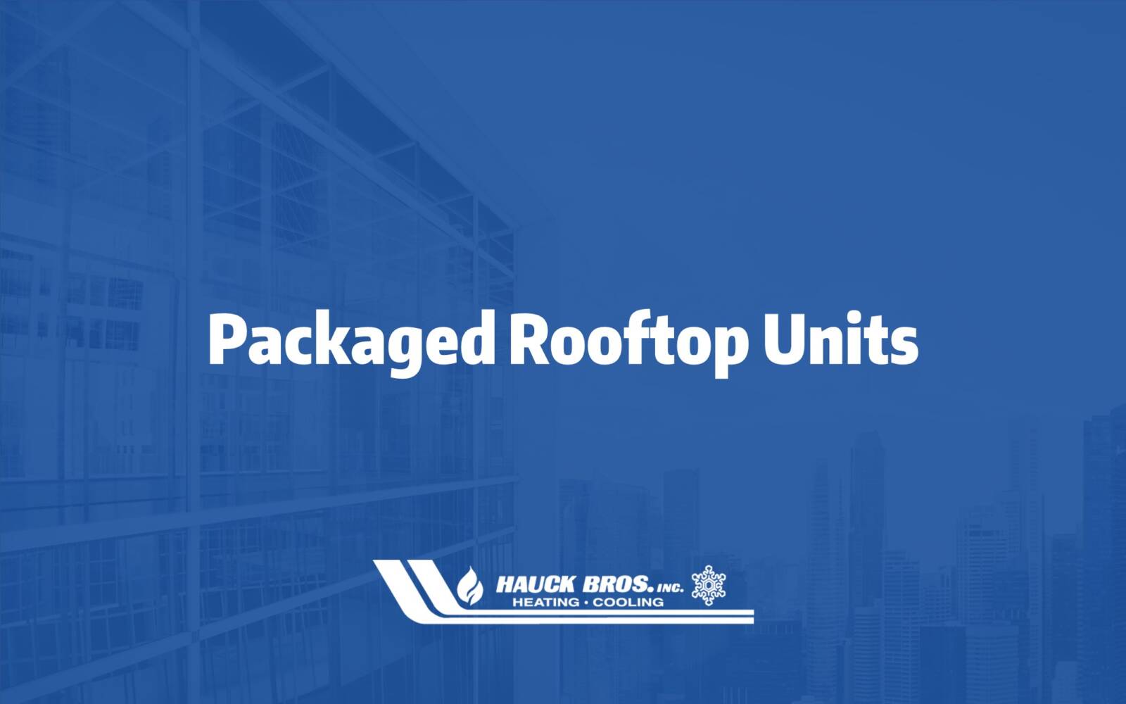 Packaged Rooftop Units