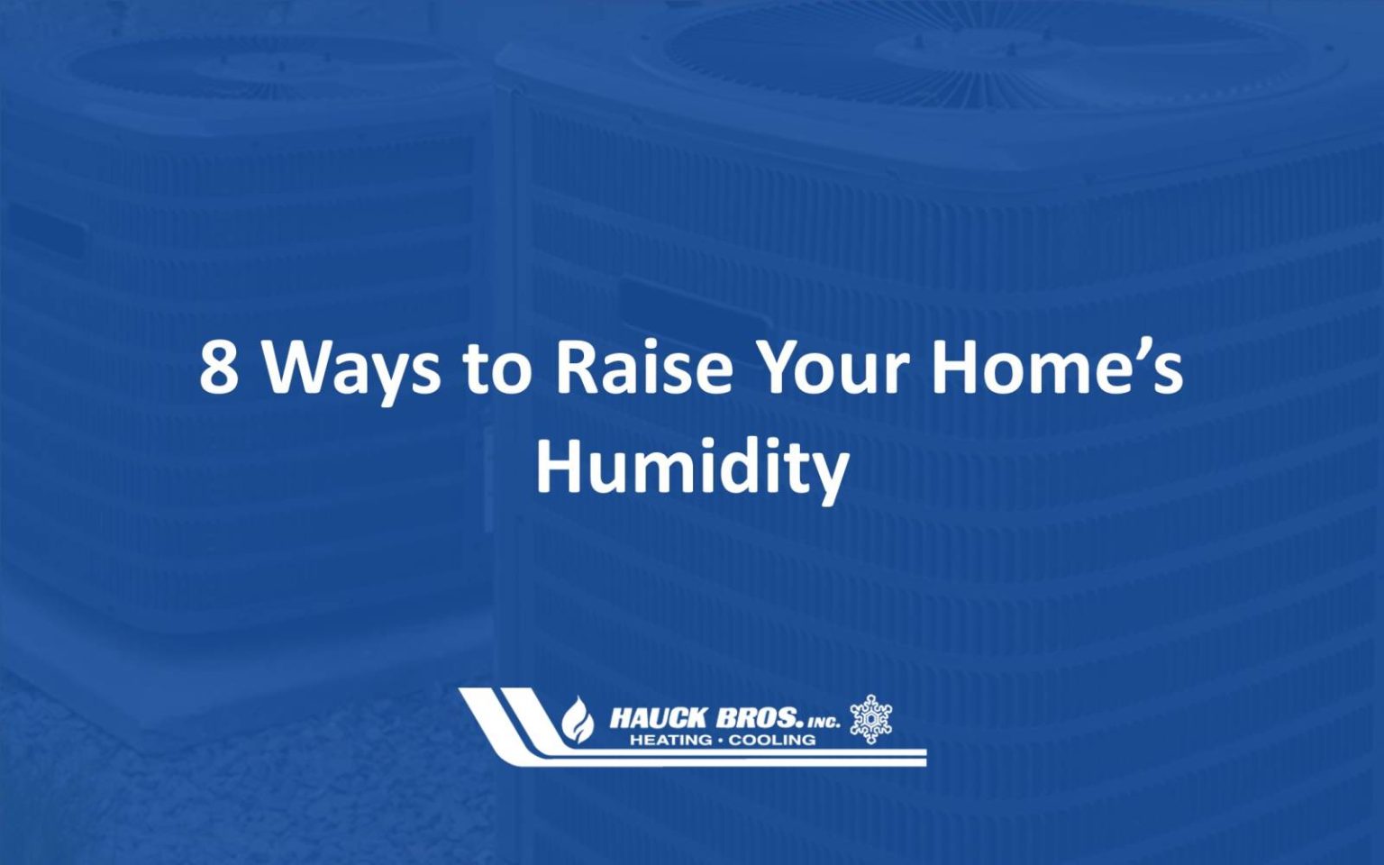 8 Ways to Raise Your Home’s Humidity Hauck Bros Springfield
